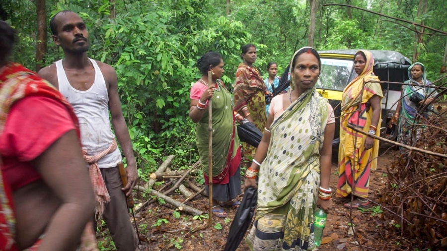 Outside Ghunduribadi, the women's patrol nabbed three poachers from a nearby village, and brought them to their village council for disciplinary action. The women said that if not for the presence of the reporter's camera and recorder, they would've beate