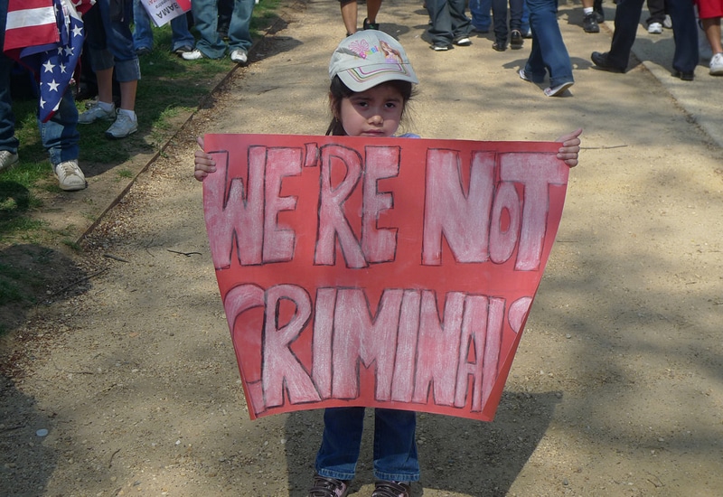 A rally for immigration reform in Washington, D.C.